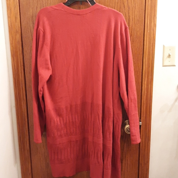 Lane Bryant Open Cardigan Berry Colored 18/20 - Picture 4 of 6